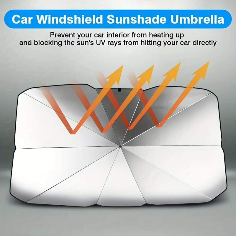 Tragbarer Faltbarer Autoscheiben-Sonnenschutz Sonnenschirm Für