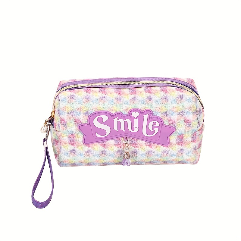 3Pcs Small Makeup Bag For Women, Travel Cosmetic Bag Cute Printed Makeup  Pouch, Portable Sanitary Napkin Storage Bag With Zipper, Waterproof Toiletry