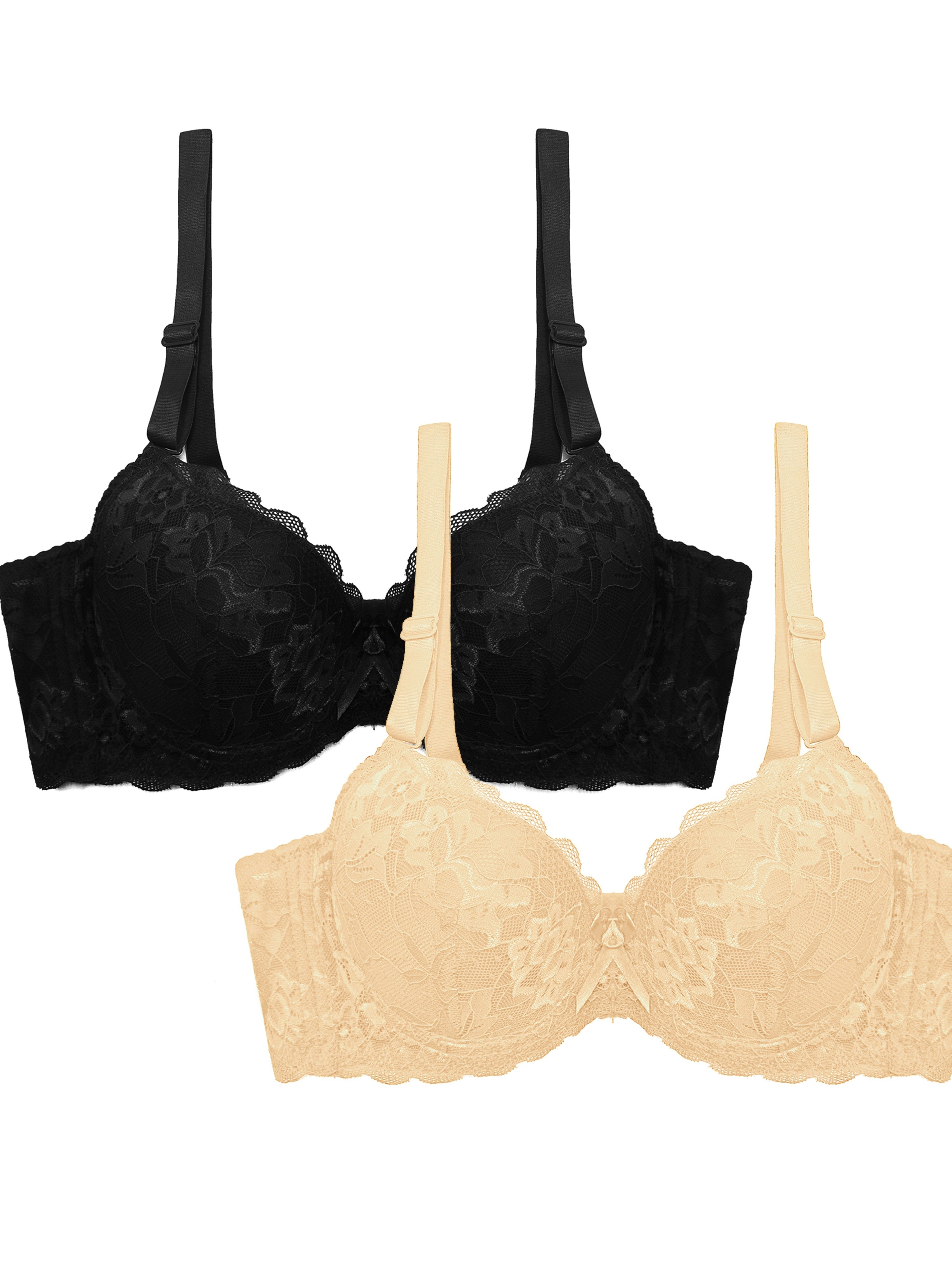 Push Up Bras For Women Plus Size Lace Underwire
