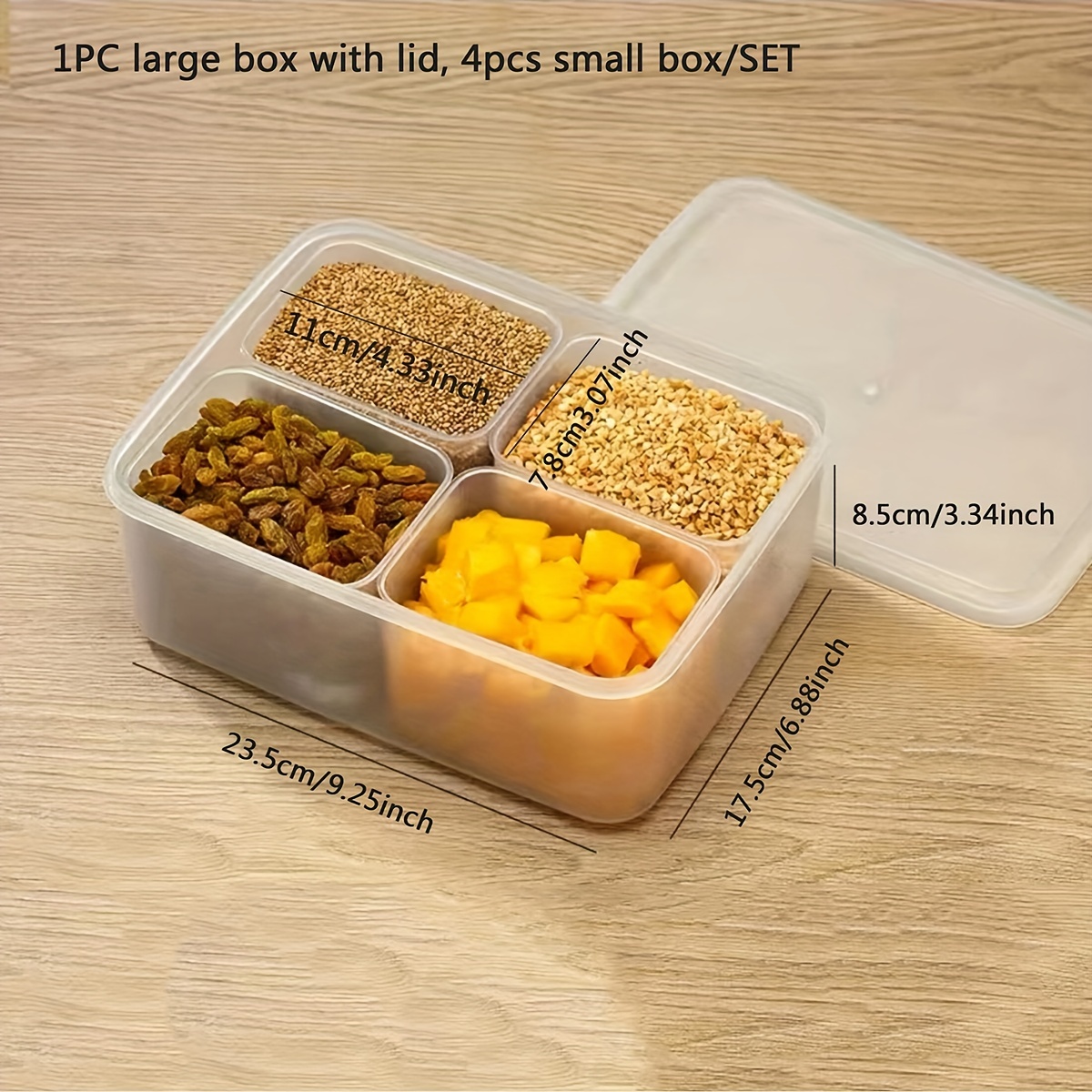 Refrigerator Storage Box With Flip Lid And Multiple - Temu
