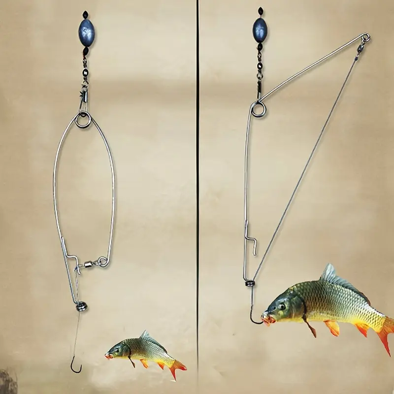 Effortlessly Catch Fish Automatic Fishing Hook Trigger Hook - Temu Canada