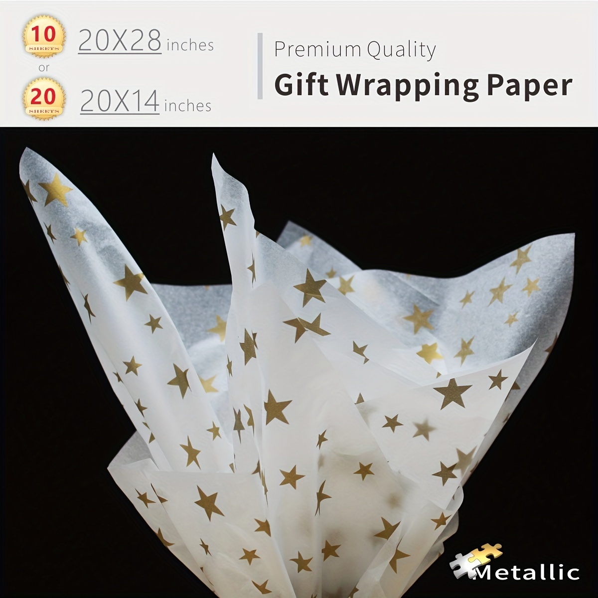 Papier De Soie Blanc En Vrac Grandes Feuilles,10 Feuilles 20x26 Papier  D'art Sans , Parfait Pour L'emballage Cadeau, Le Stockage, L'emballage, Les  Arts Et L'artisanat, L'archivage En Vrac, L'accessoire De Déchiquetage, Pour