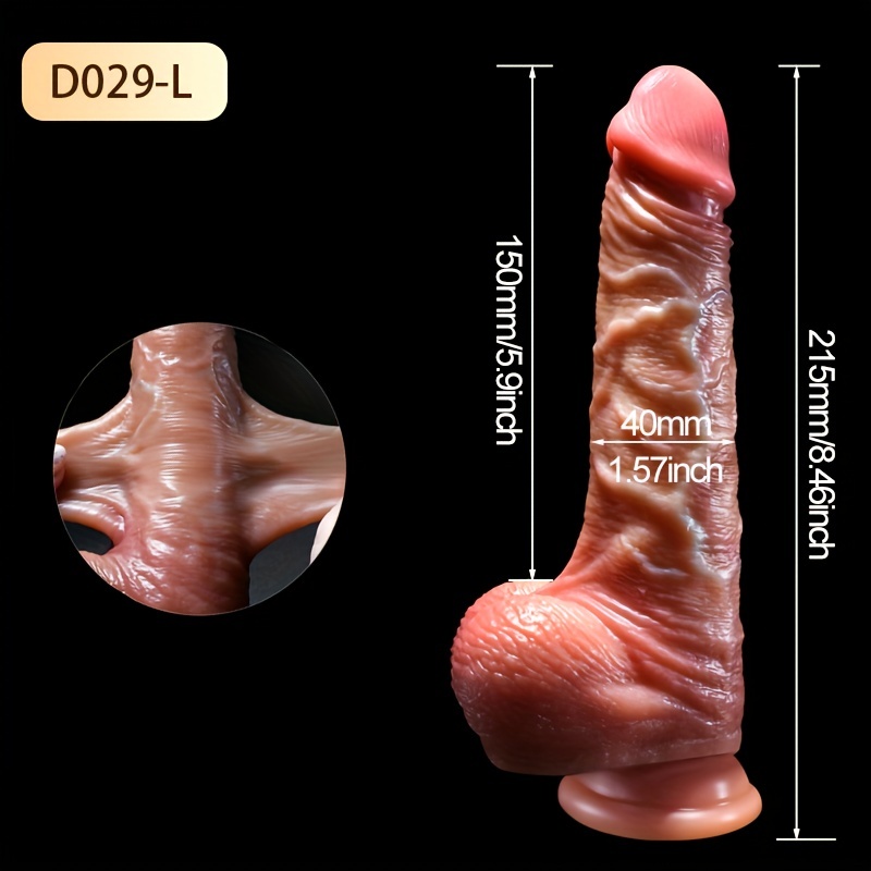 Realistic Penis For Women, Sliding Foreskin Dildo, Suction Cup Dildos, Female Masturbator, Big Fake Dick, Adults Erotic Anal Sex Toys For Woman Shop