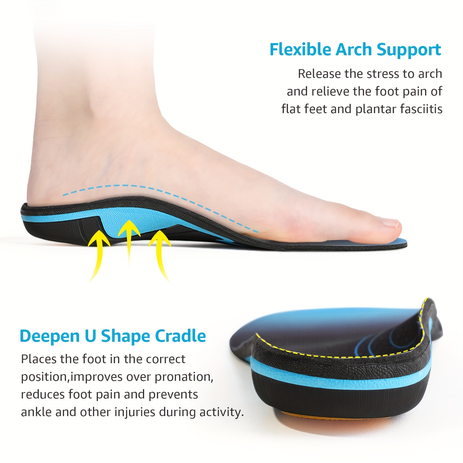 Running insoles for hot sale flat feet