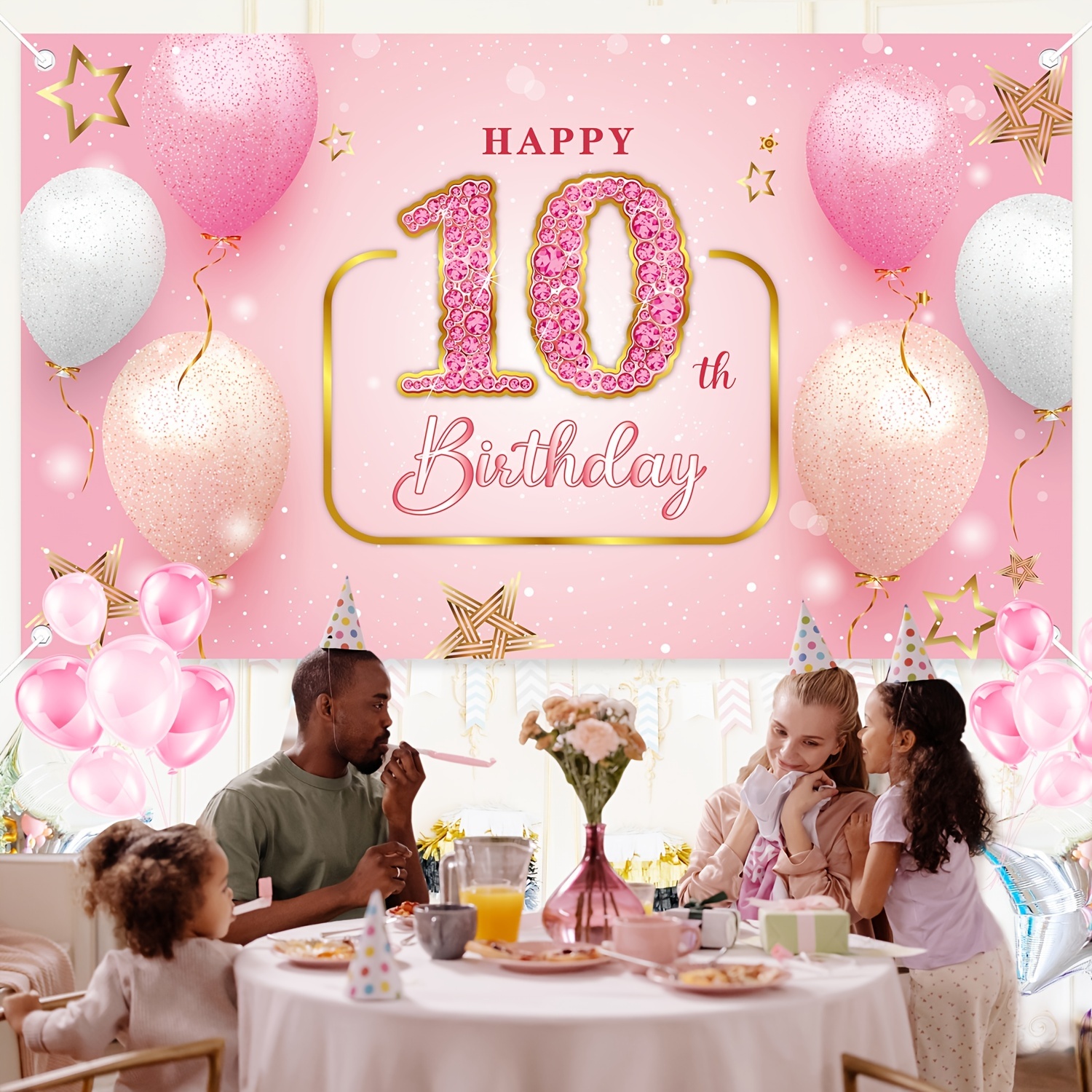 Number 10 Sign Girl 10th Birthday Party Decor 10th Birthday Party