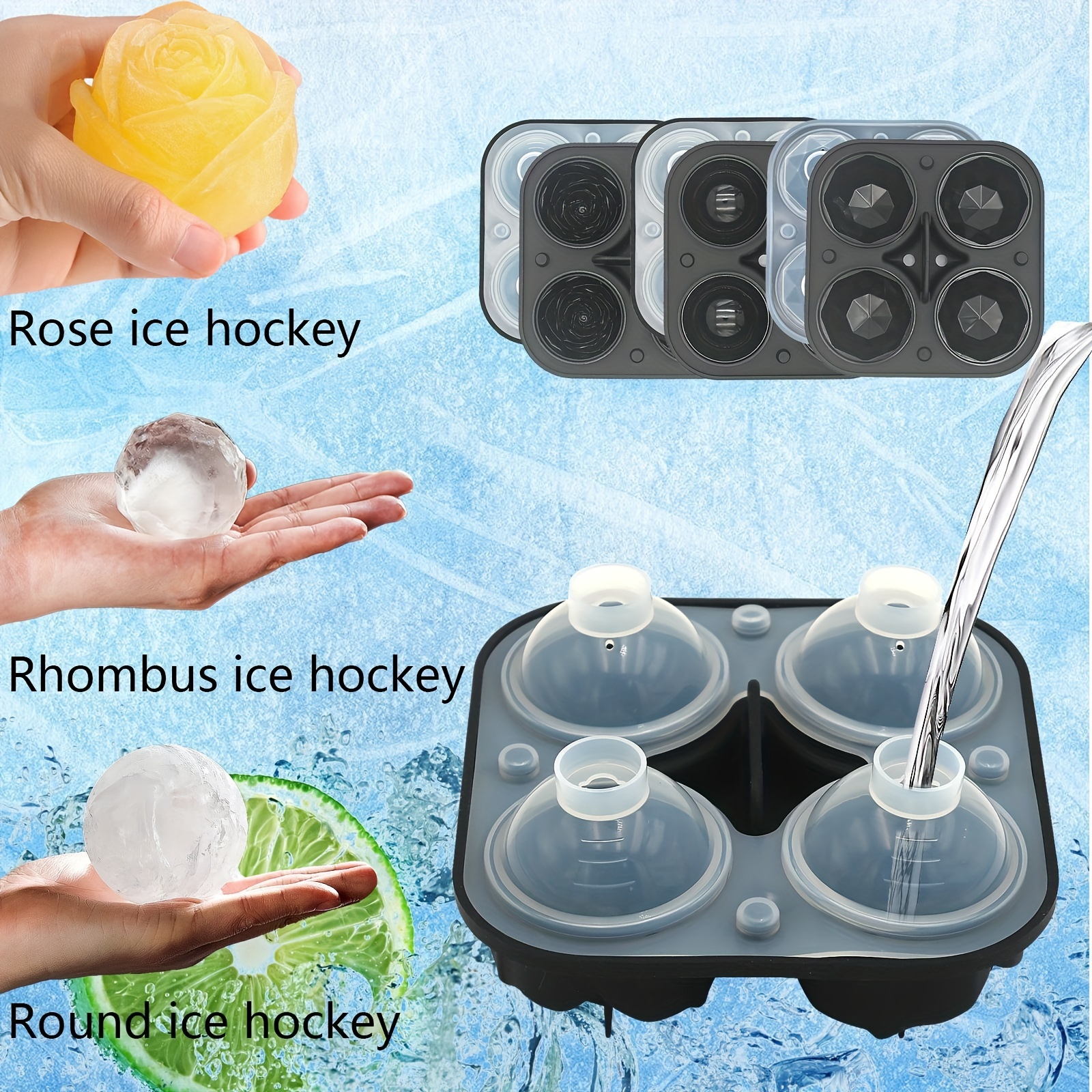 18 Grid Ice Ball Maker Kettle - Kitchen Bar Accessories Gadgets