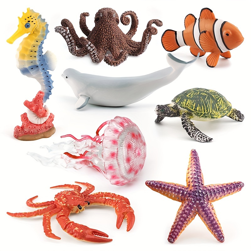 42pcs Plastic Ocean Animals Toys Small Realistic Japan