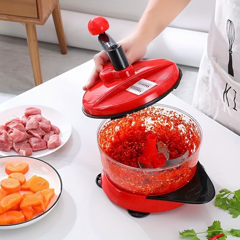 Manual Food Processor With Vegetable Chopper Hand crank Meat - Temu