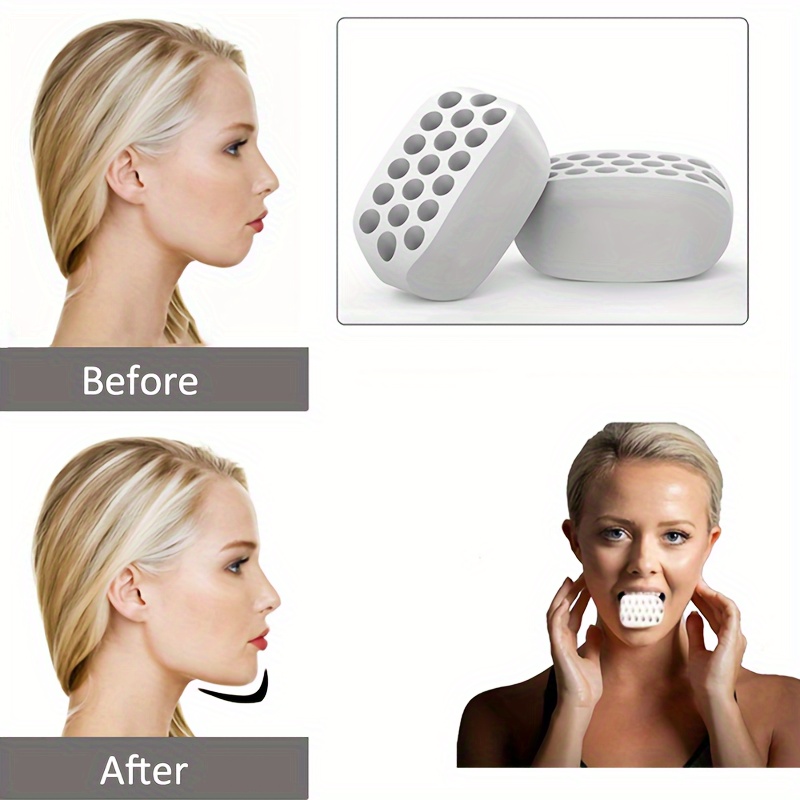 Cheap Jaw Trainer Silicone Facial Bite Muscle Chew Device Face