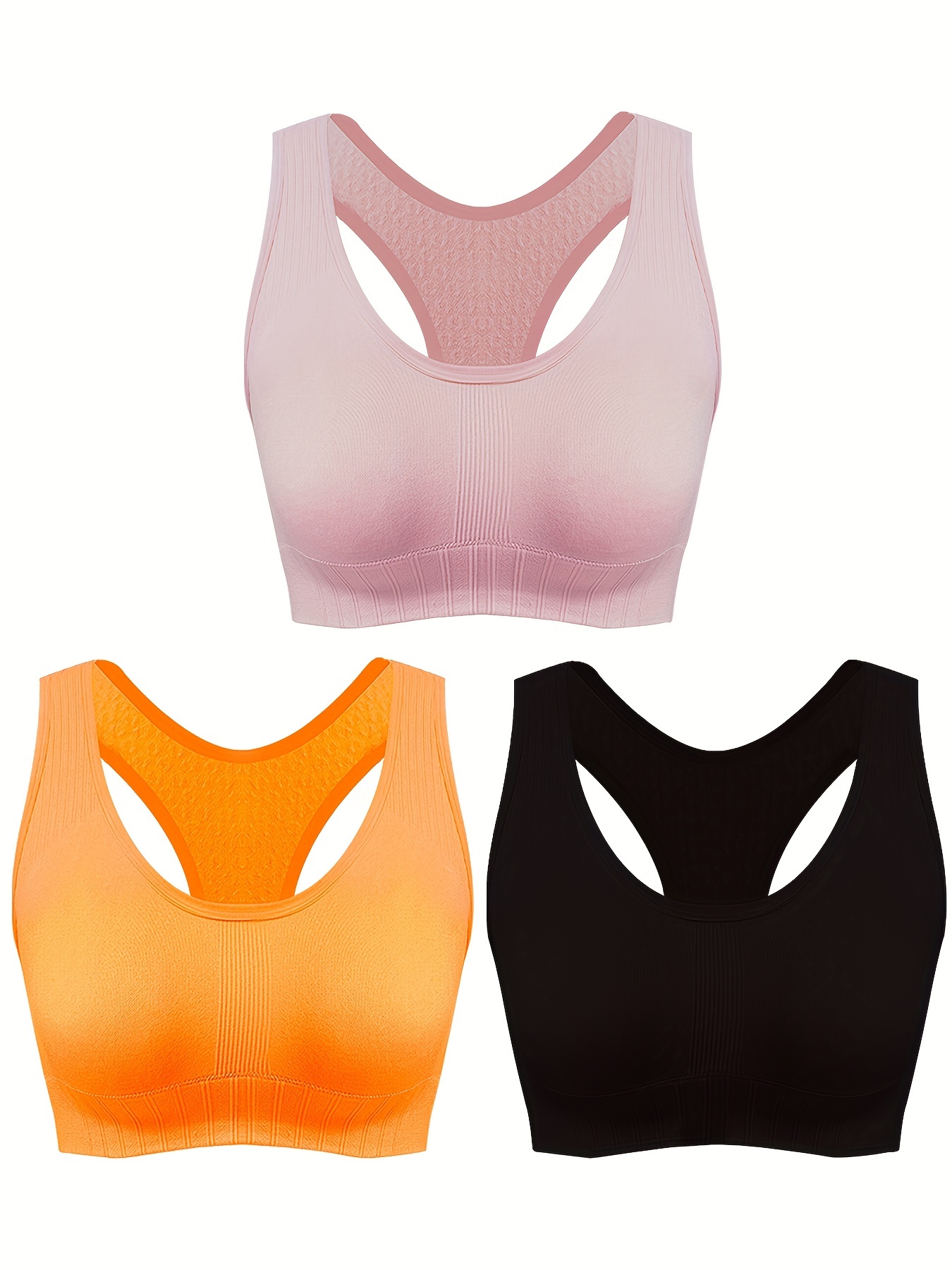 Girl's Seamless Tank Top Solid Color Padded Underwear Kids - Temu
