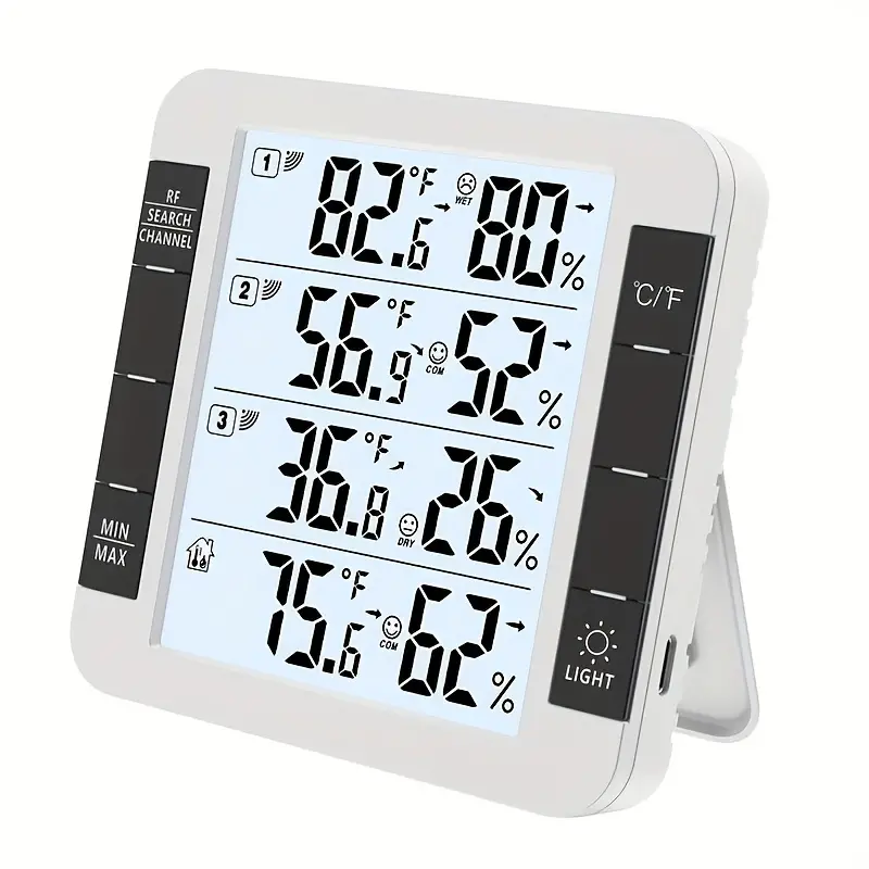 1pc Thermomètre Extérieur Intérieur Thermomètre Hygromètre - Temu