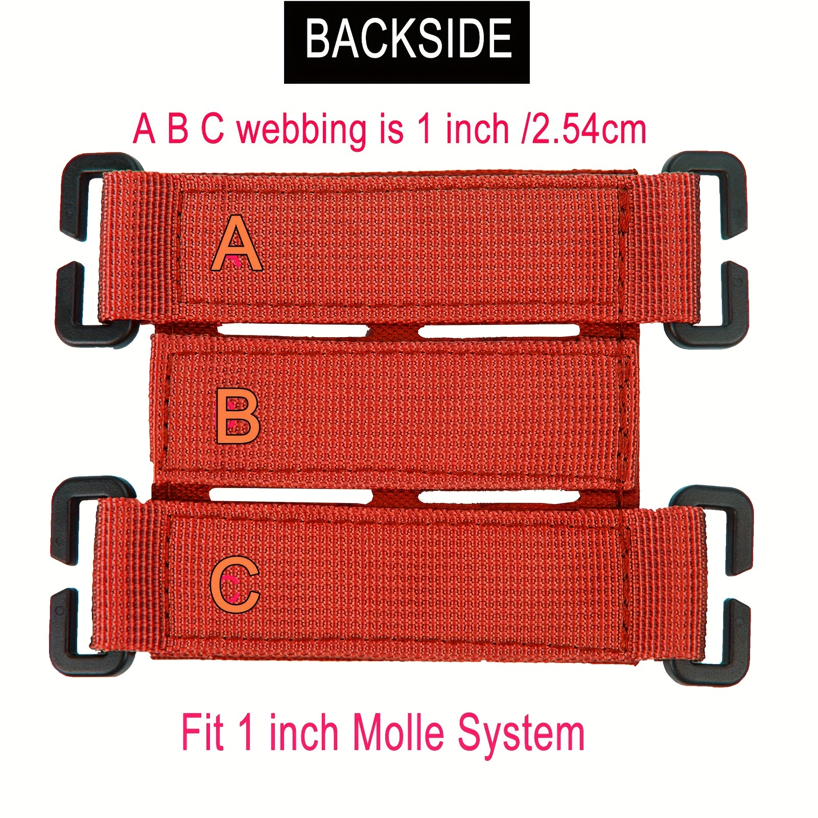  Molle Patch Panel with Laser Cutting Loop, Molle Patch