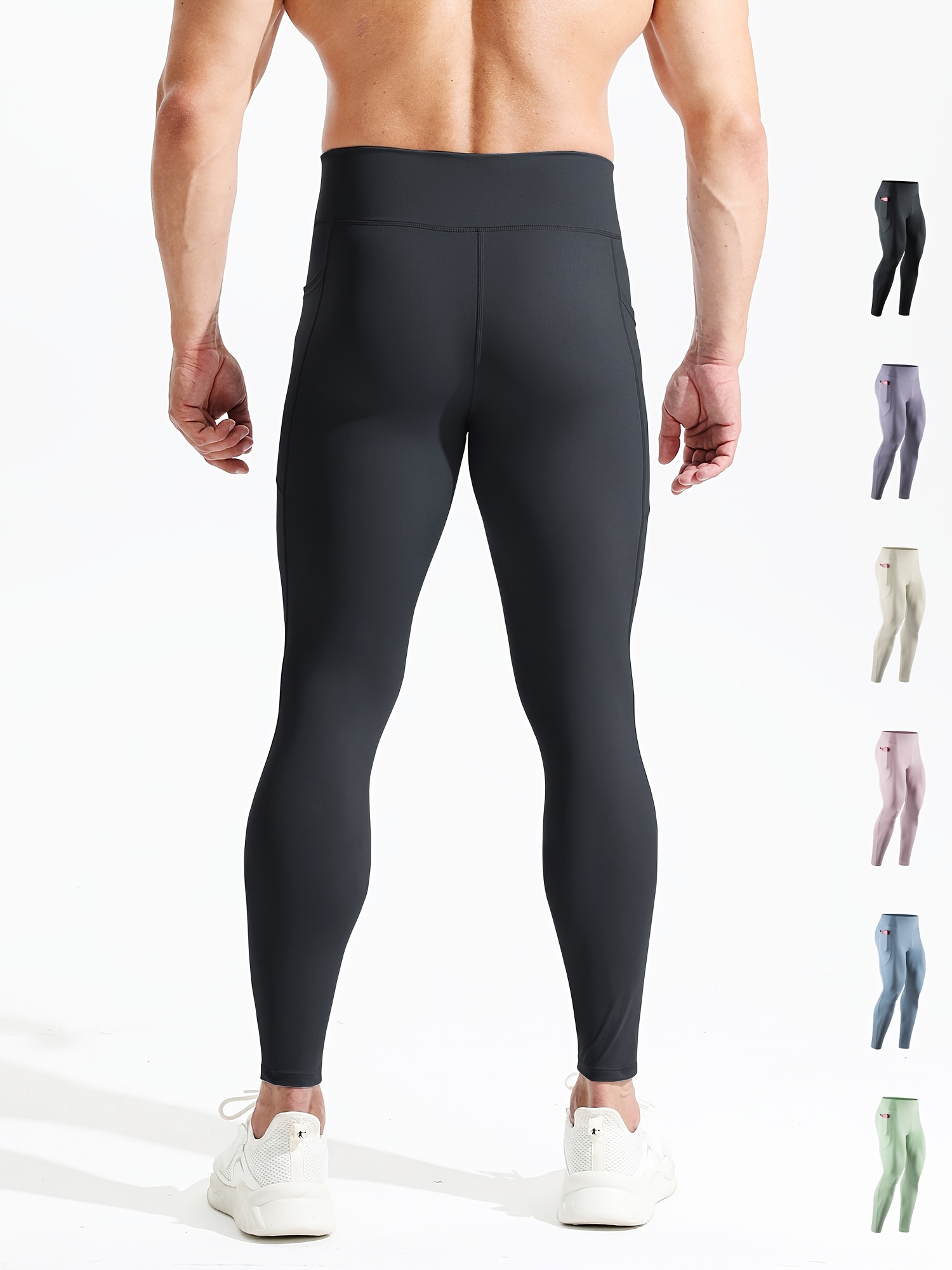 High Elastic Quick drying 3/4 Compression Pants Men Athletic - Temu  Republic of Korea