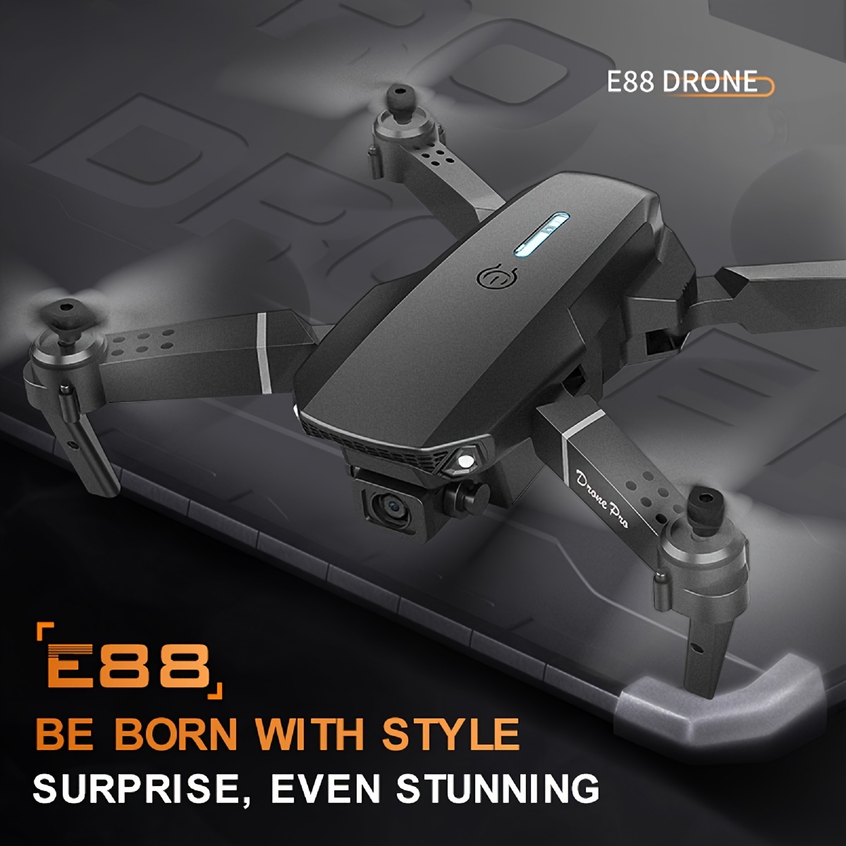 E88 Drone Equipped Dual Cameras Three Batteries Mobile Temu United