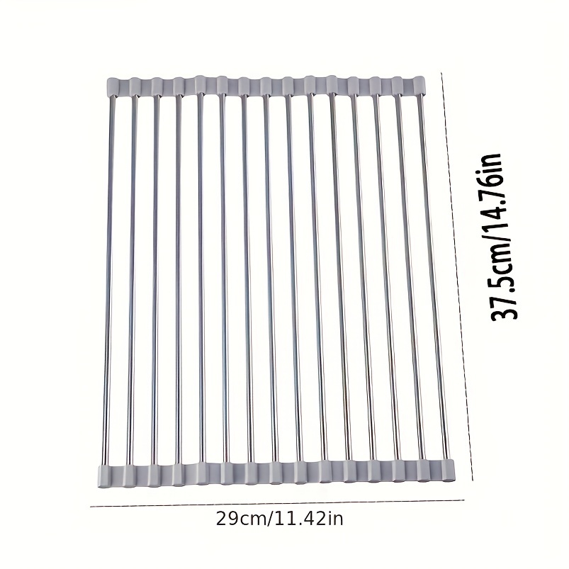 Sink Draining Rack Foldable Stainless Steel Shelf Retractable Water Filter