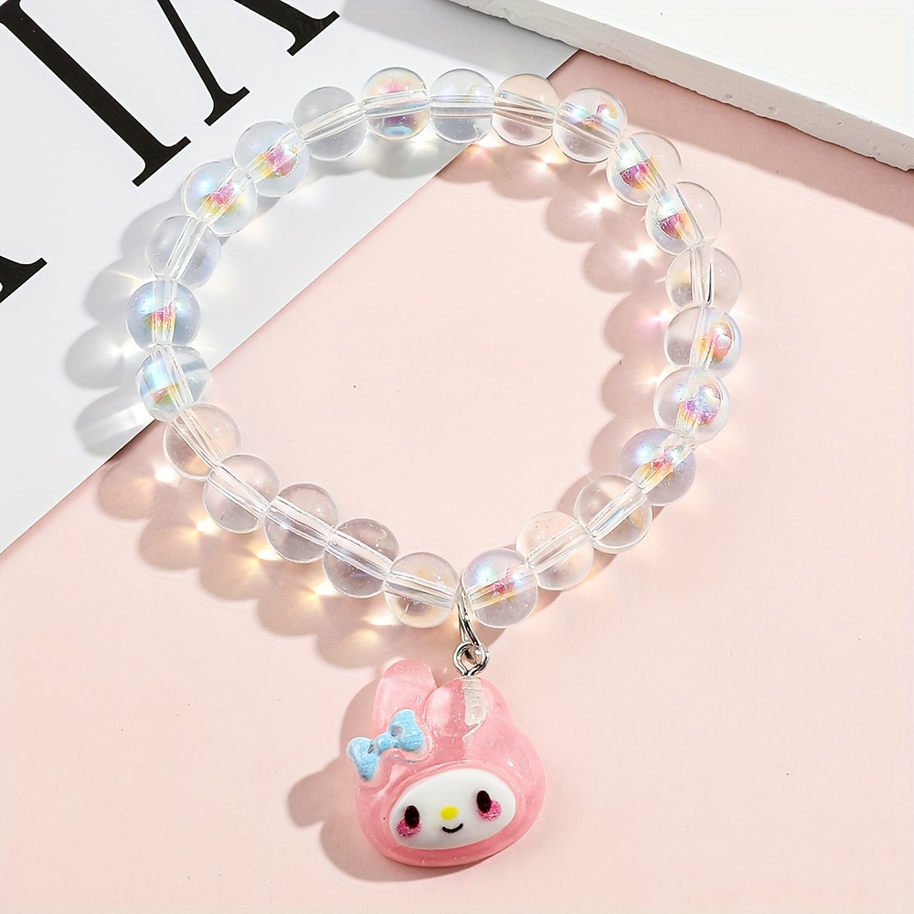 Sanrio Hello Kitty and Friends Charm Bracelet Cinnamoroll, Pompompurin, My  Melody, Keroppi, Authentic Officially Licensed