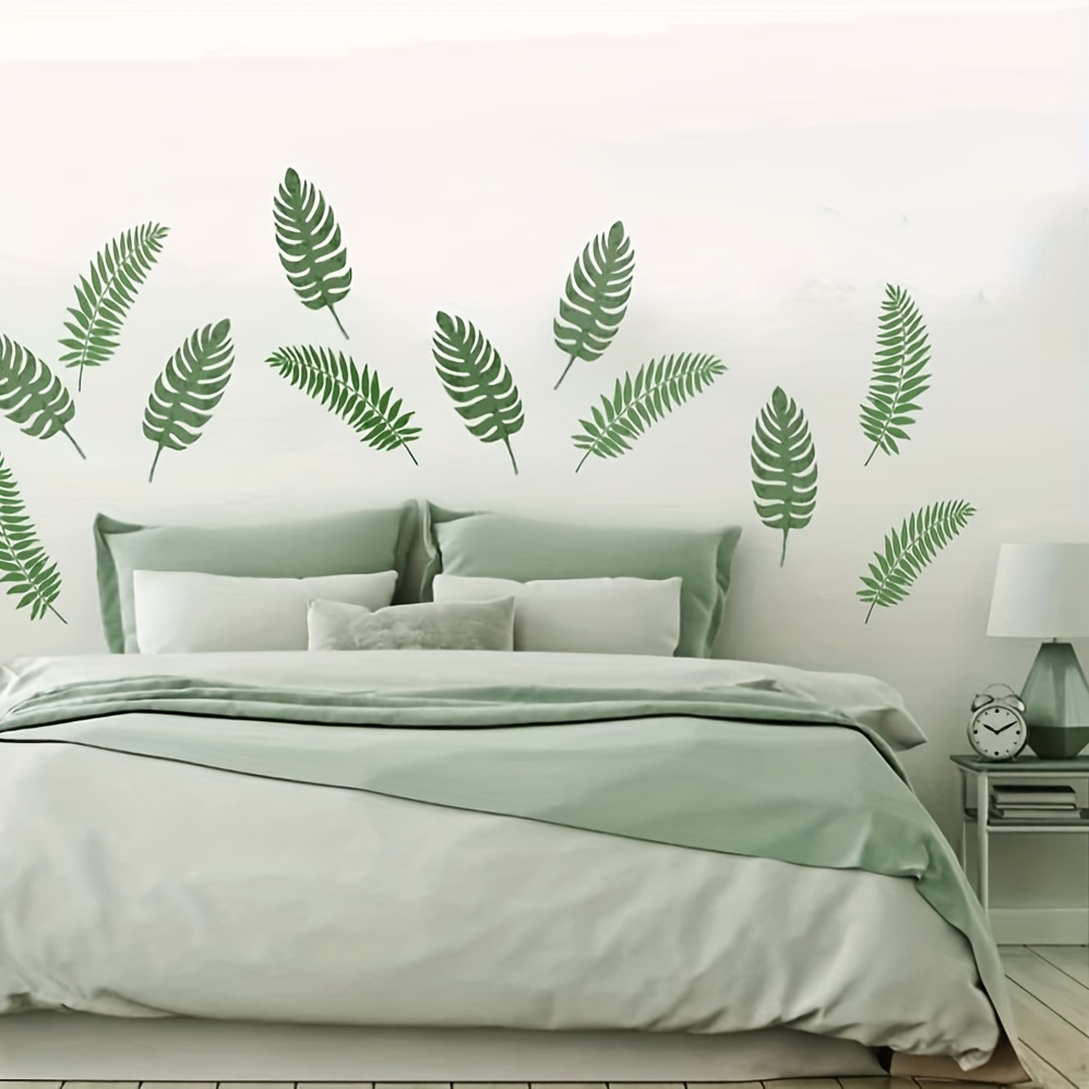 Plantillas de ramas de hojas de arce para pintar en madera, pared, piso,  tela de azulejos, plantillas decorativas de muebles reutilizables DIY