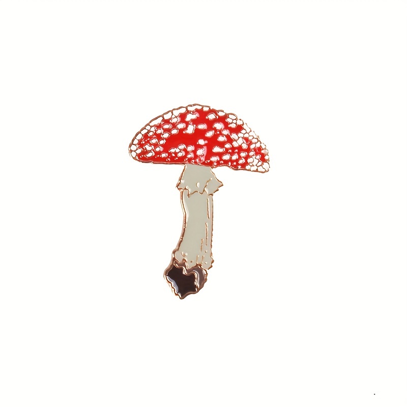 Cute Lady Mushroom Series Brooch Girl And Plant Brooch Cartoon Nature Art  Pin
