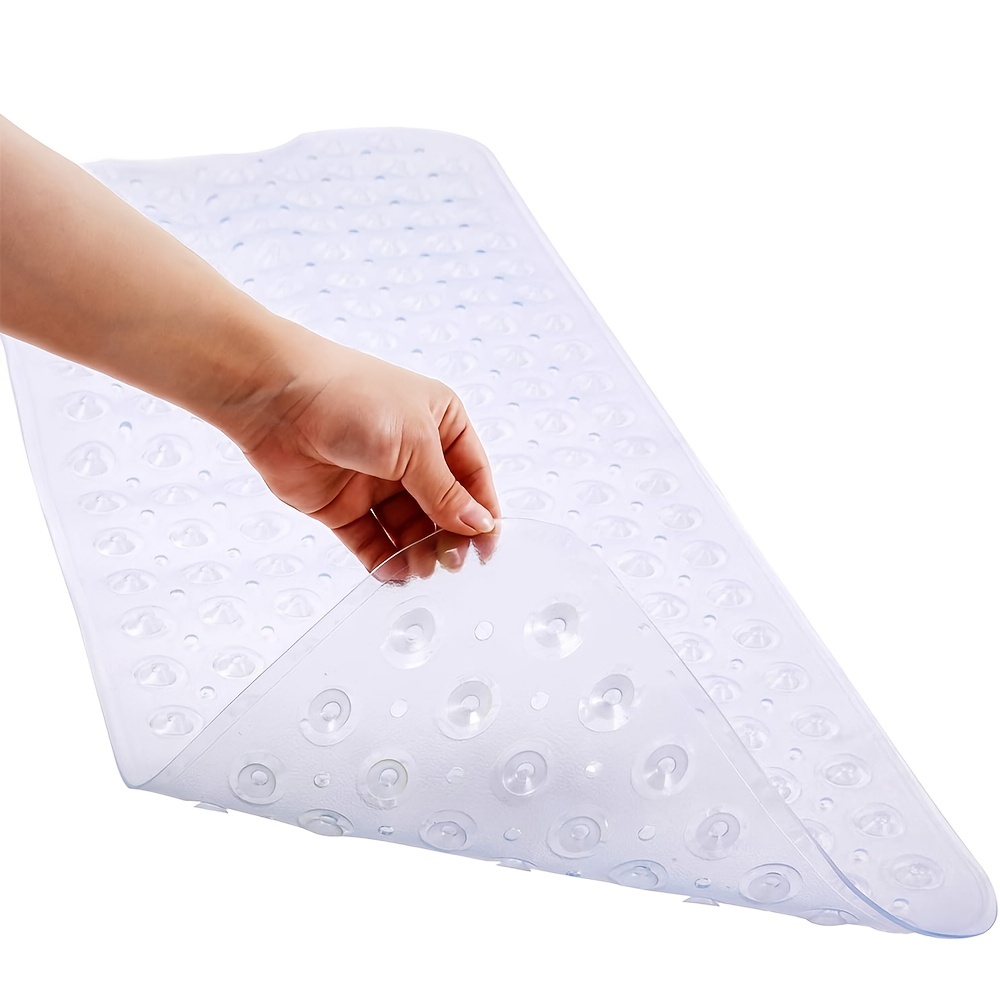 Bath Tub Shower Mat, 40 x 16 Inch Non-Slip Extra Large Bathtub Mat with  Suction Cups, Machine Washable Bathroom Mats with Drain Holes, Bathroom  Accessories 