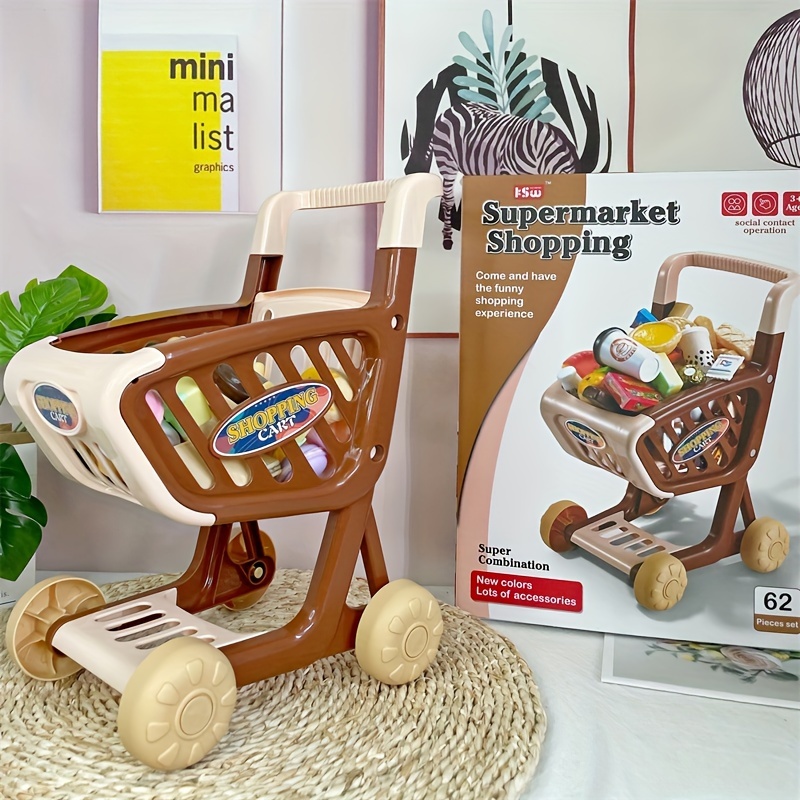  Mini juguete del carro del supermercado, modelo del carro de la  compra pequeño para la decoración de la cocina del hogar de los niños :  Juguetes y Juegos
