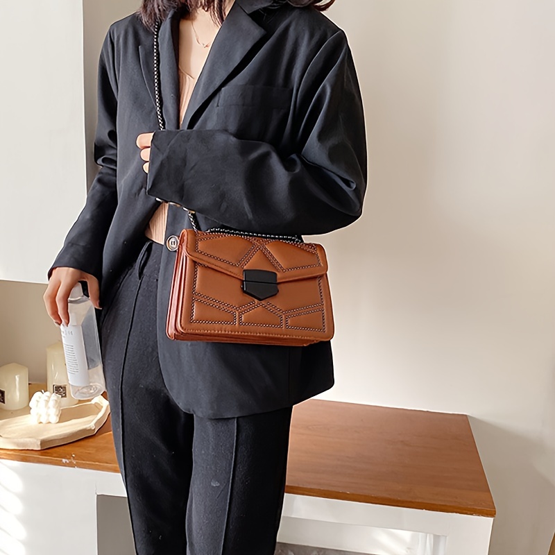 rivet chain small crossbody bag for women classic niche design shoulder messenger bag lady luxury handbag