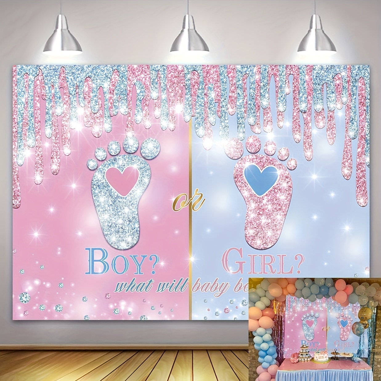 Kit Decorazioni Baby Shower - Bambino - PartyDeco - Azzurro prezzo 29.9 € -  La Casa del Bebè