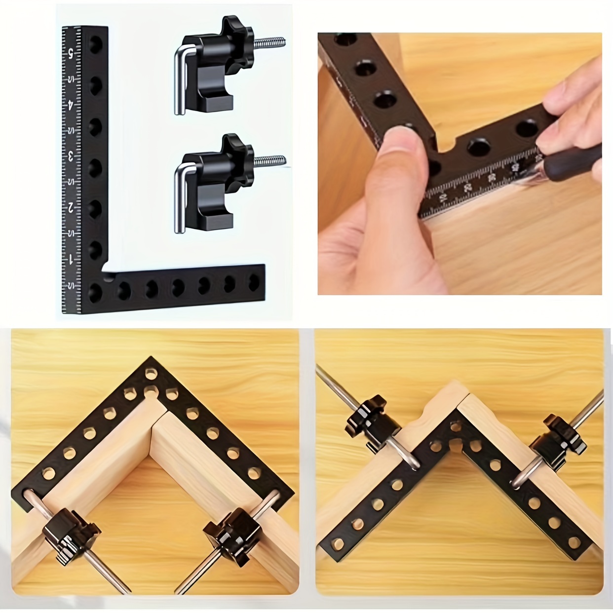 90 Degree Corner Clamp Woodworking Positioning Squares Right