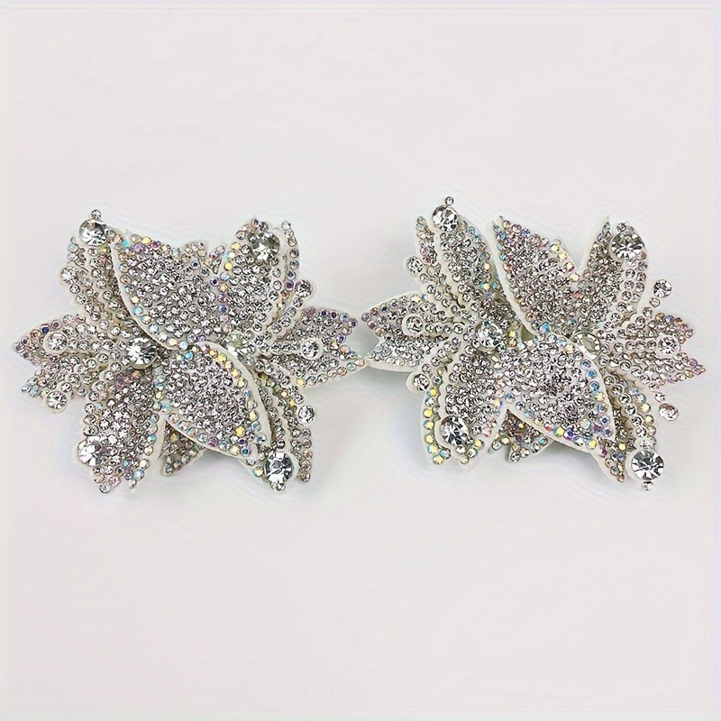 TEMU 2pcs, Detachable Shoe Shoe Clip, Handmade Diy Versatile Accessories, Suitable For Shoes, Snow Boots, Wedding Dresses, Evening Gowns, Belly Dance Costumes, Bras, Bags, Etc., At Will