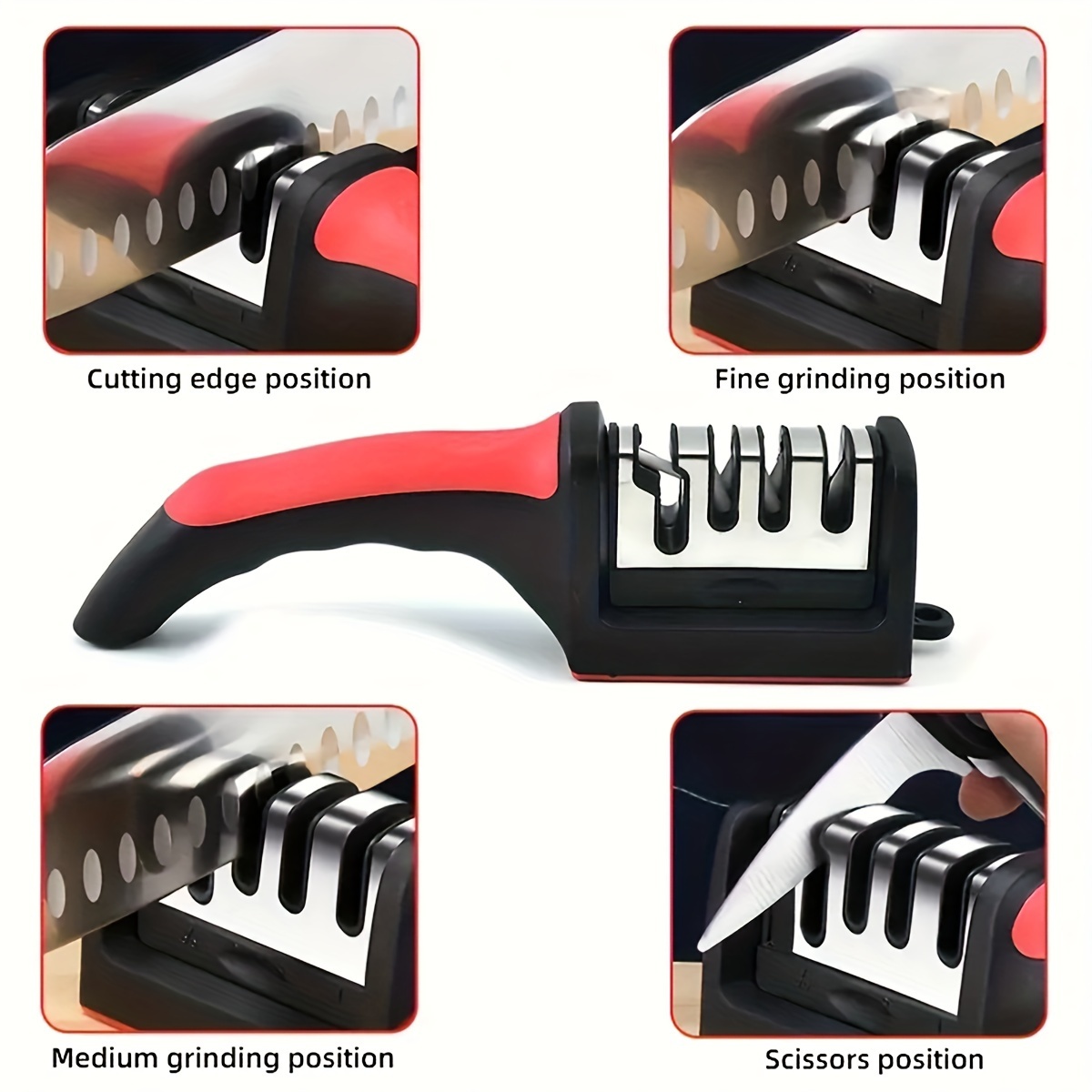 Professional Kitchen Whetstone Grinder Oil Stone Tungsten Diamond Ceramic  Knife Sharpener Tool