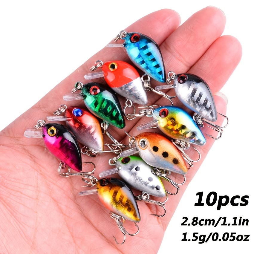 Lifelike Swimming Fishing Lures 43pcs Assorted Size Minnow Fly Lures Kit
