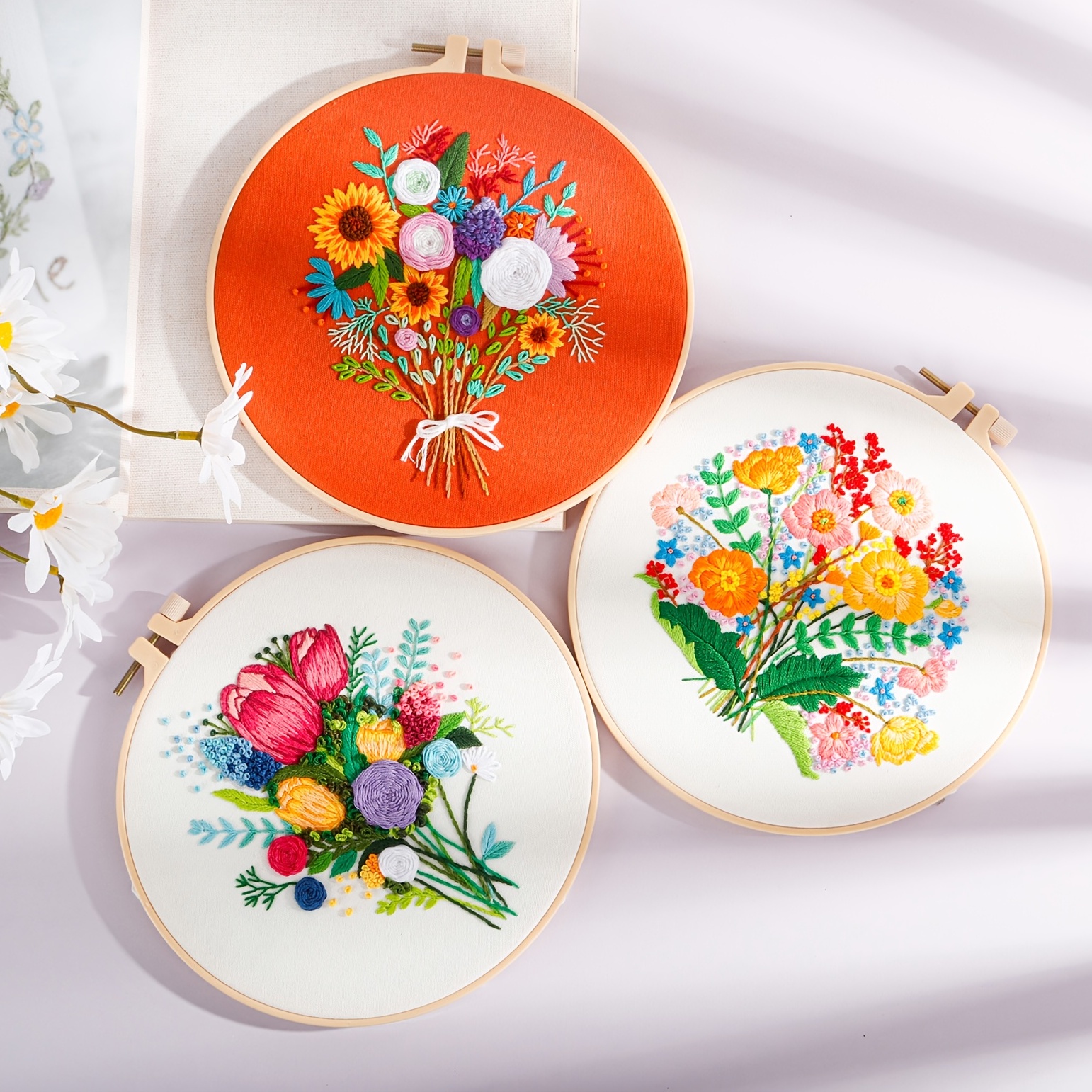 Embroidery Pattern, Flower Bouquet