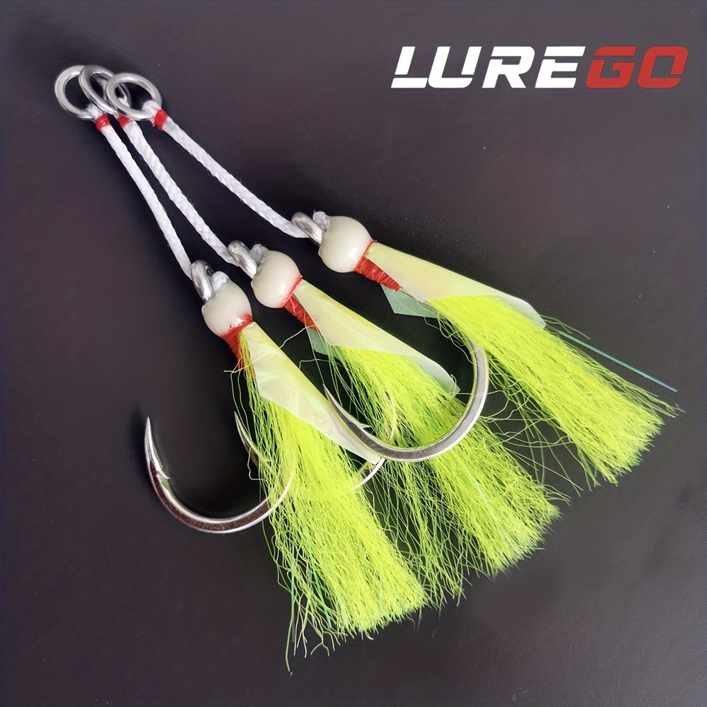 Luminous Jigging Lure Artificial Hard Bait Sharp Single Hook - Temu