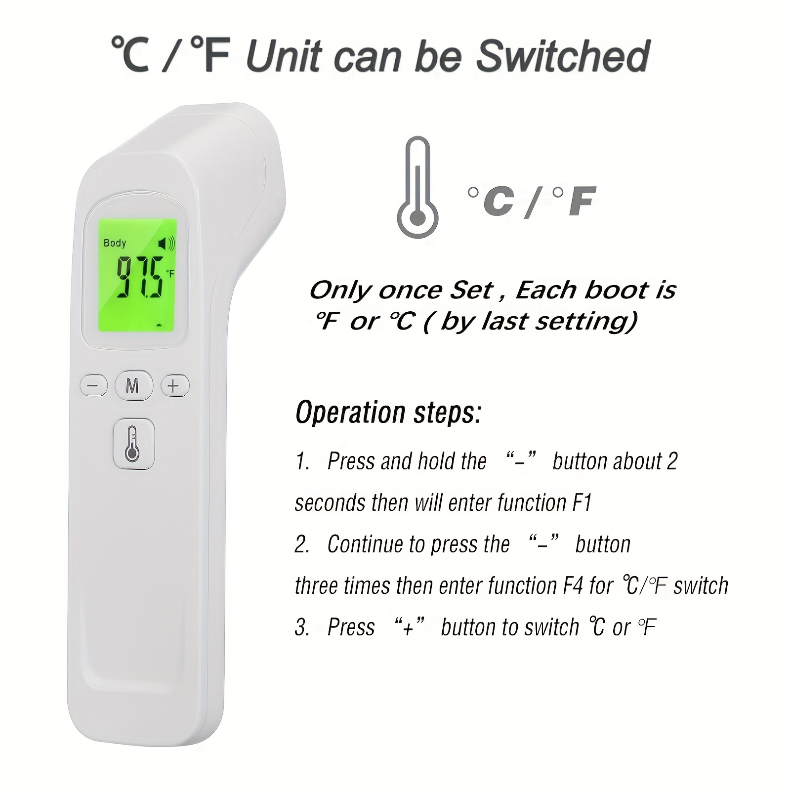 Handheld Non Touch Infrared Forehead Body Thermometer