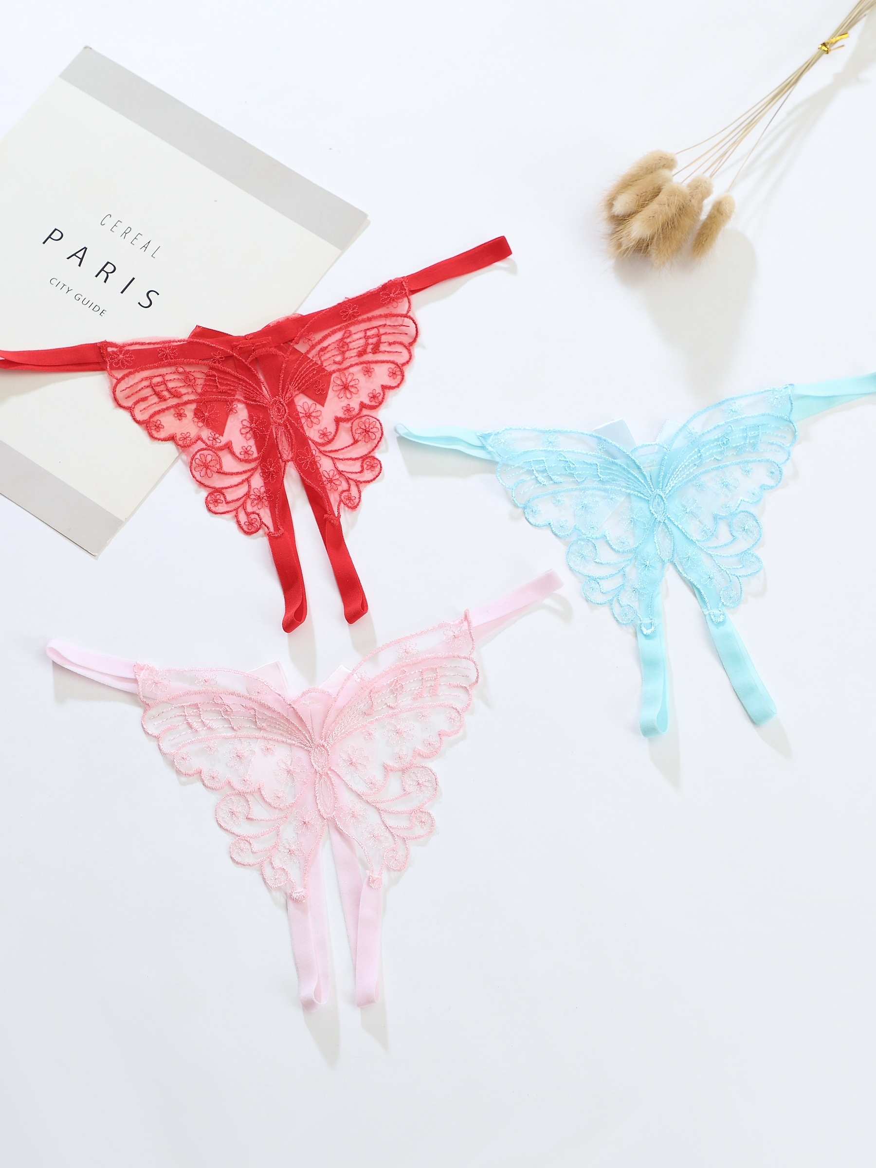 Womens Panties Sexy Butterfly Woman Lace Hollow Embroidery Butterfly Shaped  Thong Open C Free Take Off Underwear From Jaggerjazzyy, $20.49