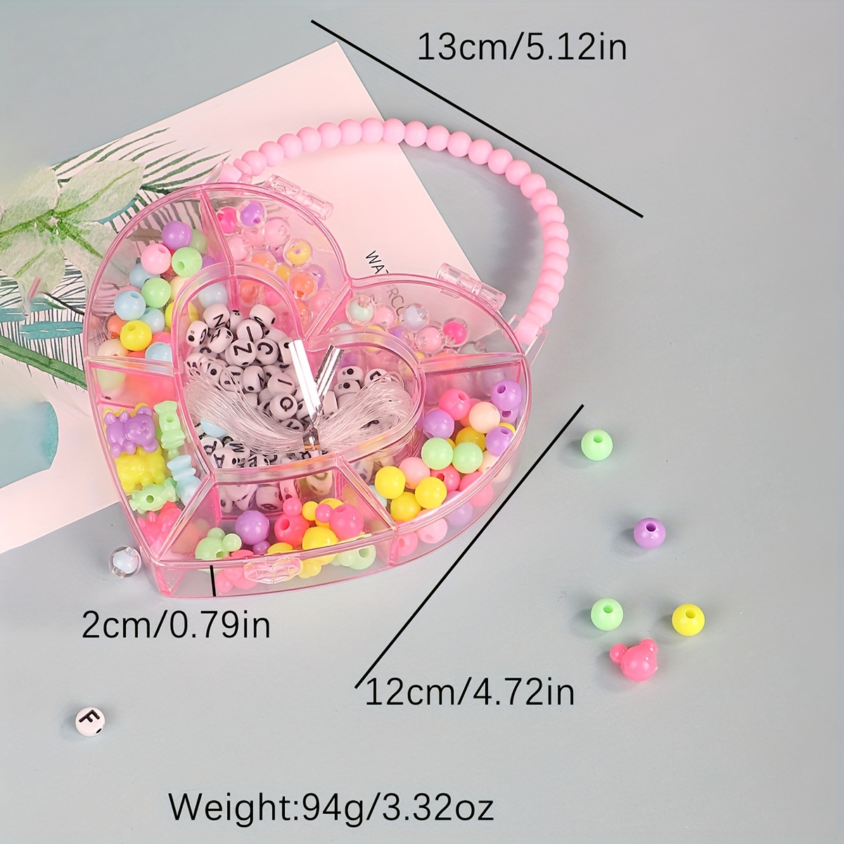 2pcs/set Heart Shaped Letter K Detail Bracelet & Necklace Set