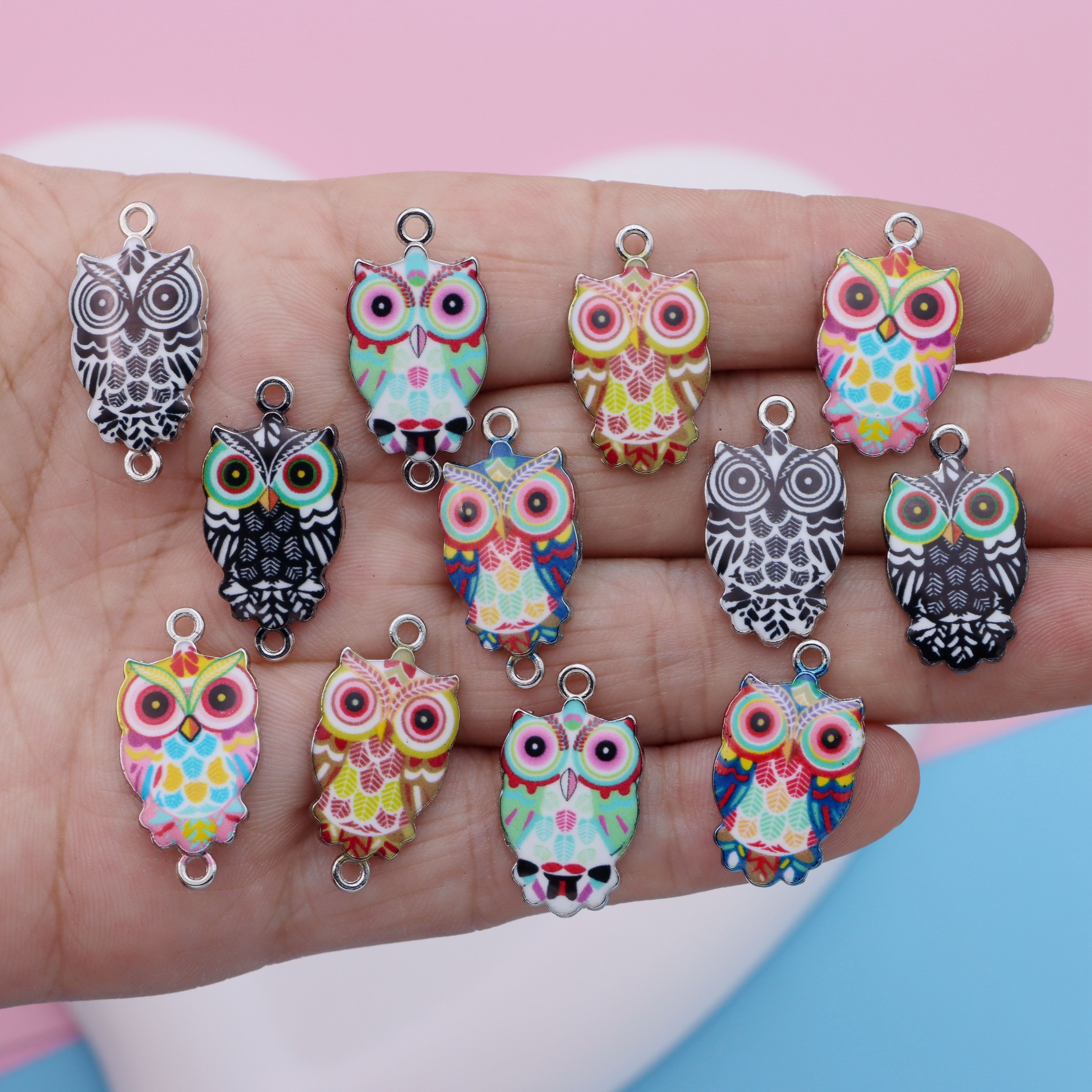 50pcs/lot Mixed Vintage Metal Animal Birds Charms Beads DIY Bracelet Pendant  Necklace Accessories For Jewelry Making Findings