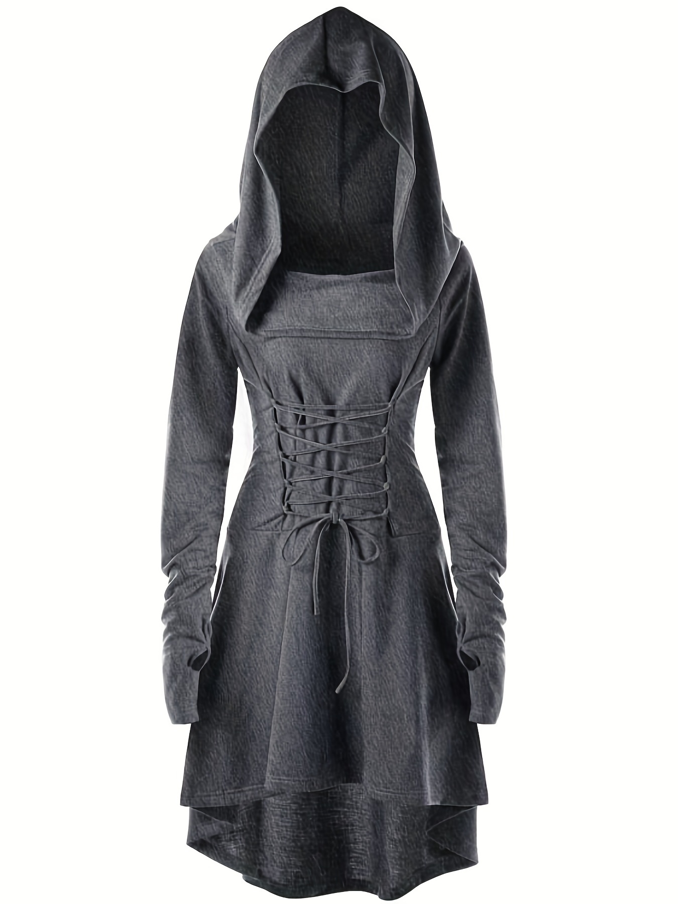 Disfraz de bruja negra para mujer, accesorios de disfraz de vampiro de  Halloween (incluye capa de malla con capucha, vestido, guantes)