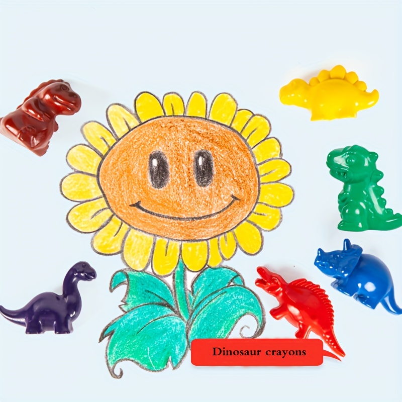  Drawing Supplies,Kids Paint with Dinosaur,Crayons for