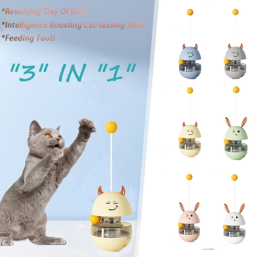 Cat Toy 1 Cat Treat Dispensing Toy Funny Tumbler Interactive - Temu