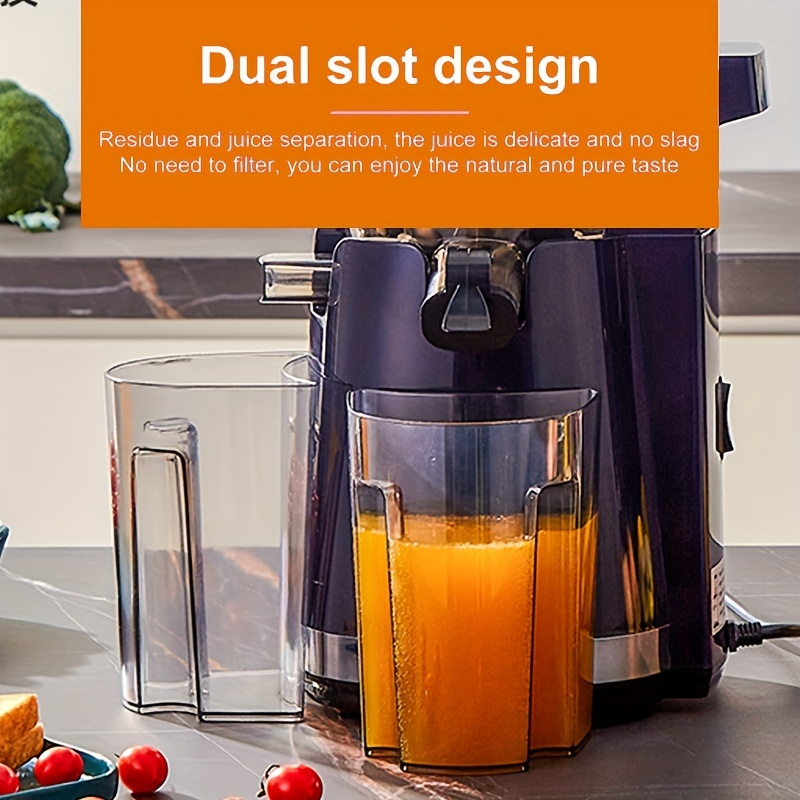 Us Plug Carrot Slow Juicer, Matte Black Juicer, Slow Juicer Cold Press With  Wide Feed Trough, Vegetable And Fruit, Home Juicer With Brush, Easy To  Clean, Thick Filter With Juice , Tofu