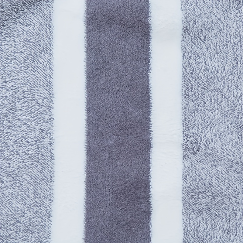 Dark Grey Stripe Linen Hand Towels (Set of 2)