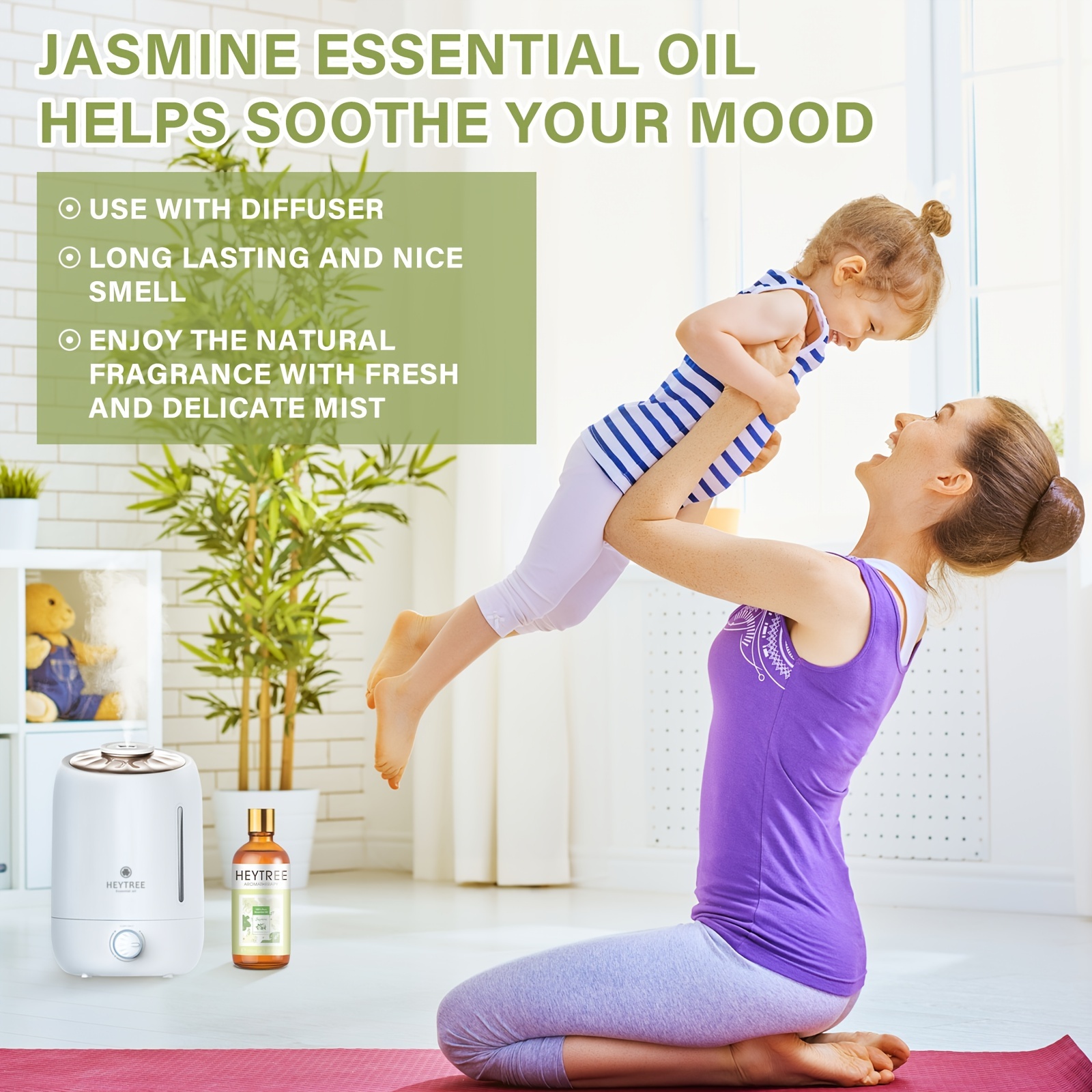 Heytree Jasmine Essential Oil Jasmine Oil Perfect For Self - Temu