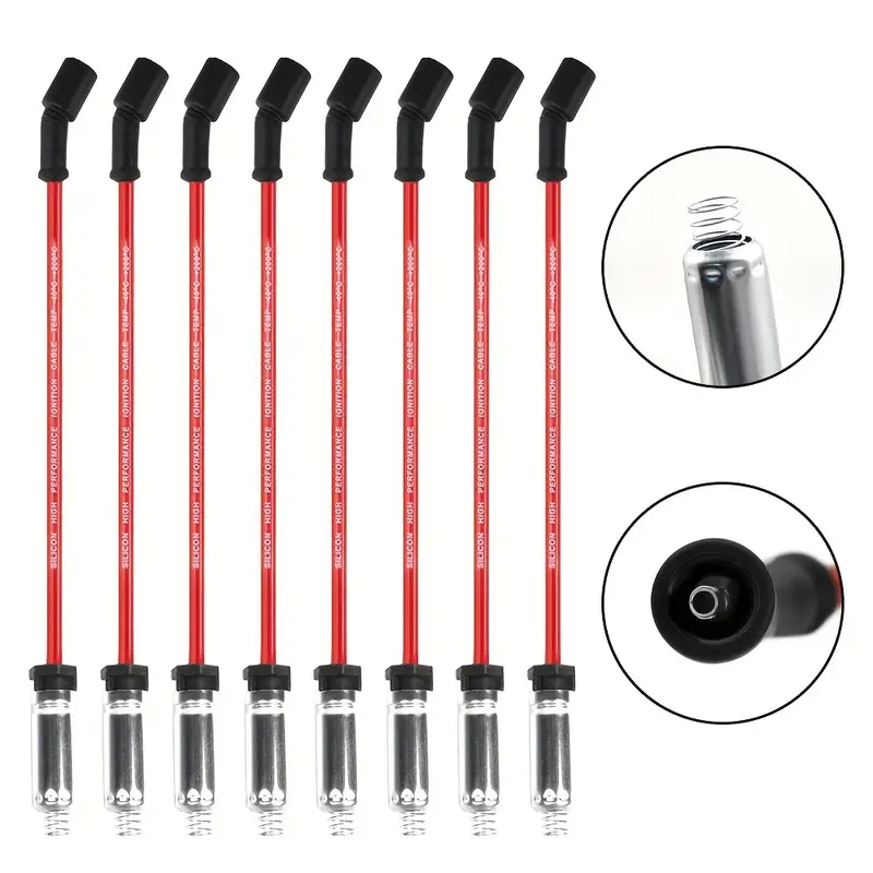 SPARKWHIZ 8-Pack Ignition Coil UF271 + Spark Plugs + Wires Kit – For Chevy GMC 4.8L 5.3L 6.0L 8.1L V8