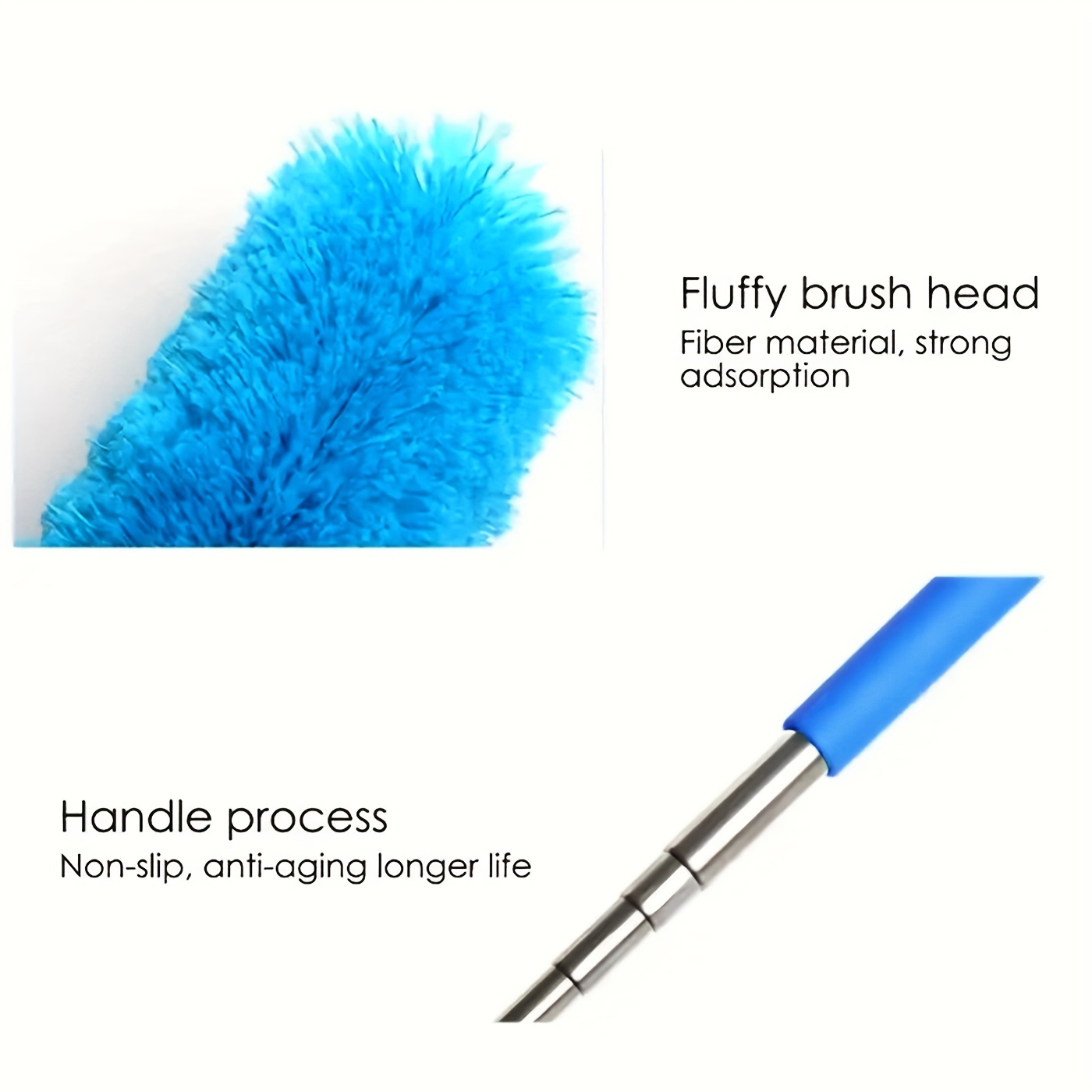 Fublazeze Flexible Fan Dusting Brush Bendable Dusting Brush Multi