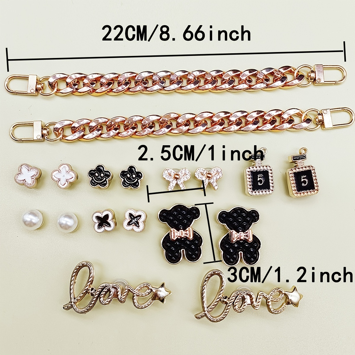 Bear Chain Shoe Accessories for Party Favors Birthday