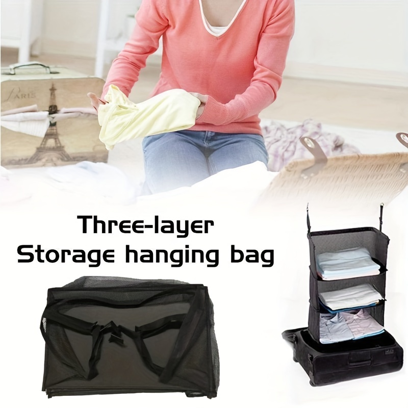 Travel Essential Hanging Packing Cube With Hanging Shelves Laundry