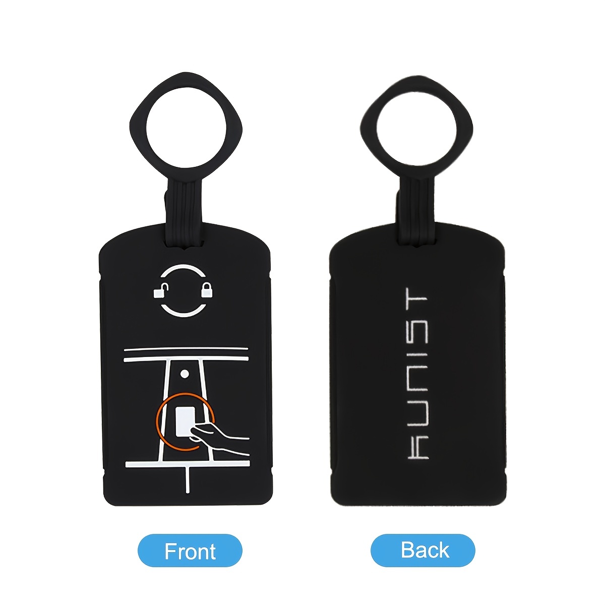 Petmoko Tesla Key Card Holder for Model 3 and Model Y Silicone Protector Key  Chain LOGO Pattern Car Accessorie 