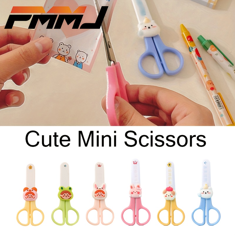 Hand-friendly Plastic Cartoon Scissors, Art Paper Cutting, Diy Handmade  Small Scissors - Temu