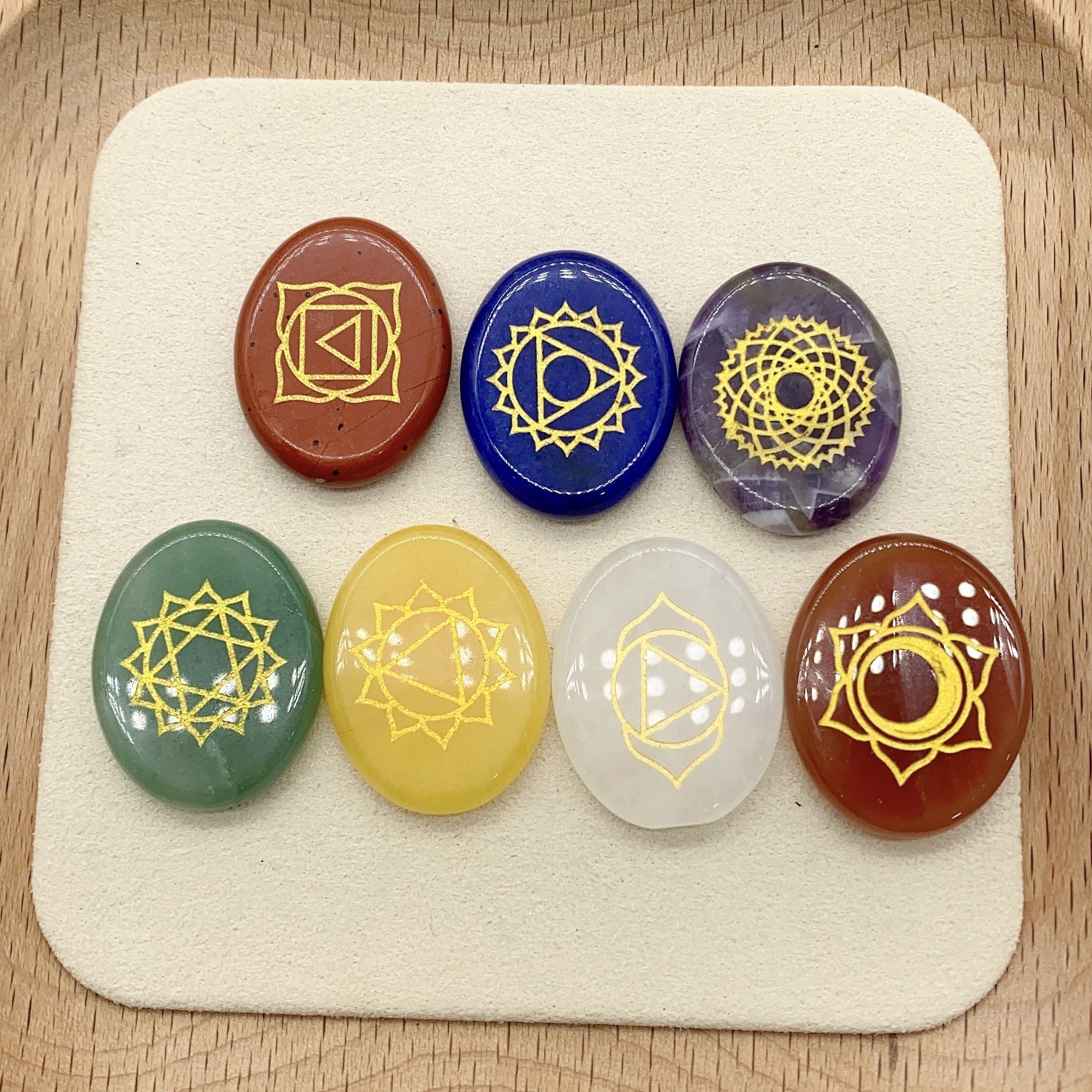 Natural Crystal Chakra Set for Energy Healing Your Mind