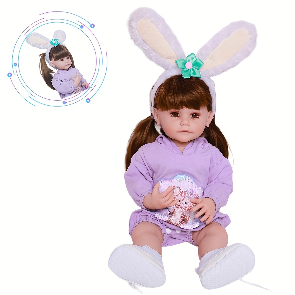 Bebe reborn real alive newborn baby silicone dolls toys for children gift  22inch 55cm detailed painted reborn doll toys